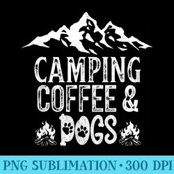 camping coffee dogs - unique sublimation patterns