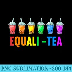 bubble boba tea equalitea lgbt pride rainbow - unique sublimation patterns