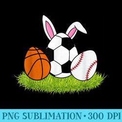 easter baseball basketball soccer bunnies rabbit - high quality png files