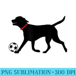 labrador retriever play soccer black lab soccer ball - png picture download