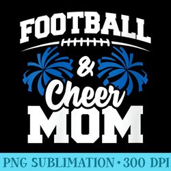 s football cheer mom high school cheerleader cheerleading - png download vector