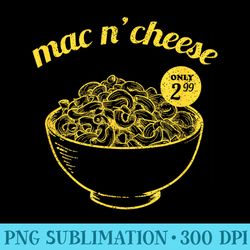 mac n cheese tshirt retro vintage mac ncheese tee - shirt artwork png
