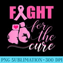 breast cancer boxing gloves breast cancer awareness support - png download button