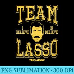 s ted lasso team lasso i believe collegiate yellow - download high resolution png