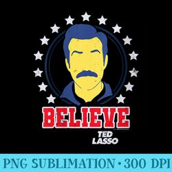 ted lasso believe star silhouette - png download collection