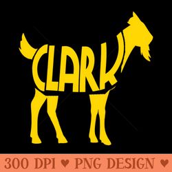 goat 22 caitlin clark yellow color - shirt design png