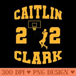 caitlin clark 22 - ready to print png designs