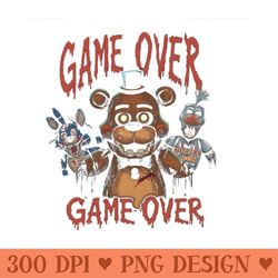 five nights at freddys game over - sublimation png download