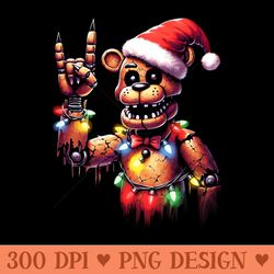 rock christmas five nights at freddys - trendy png designs