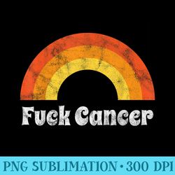 fuck cancer breast cancer awareness distressed - png download template