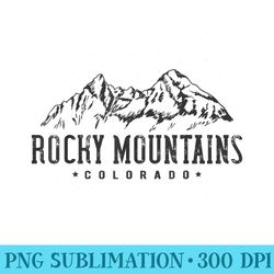 colorado rocky mountains - sublimation patterns png