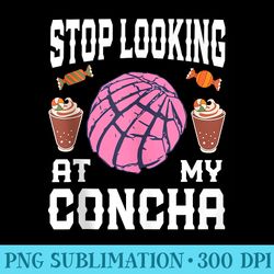 concha lovers mexican food funny quote - shirt drawing png