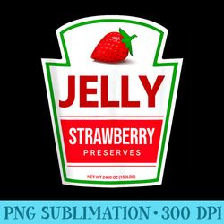 lazy s strawberry jelly jar for halloween - shirt template transparent