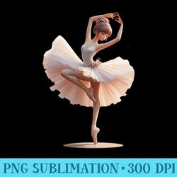 beautiful ballerina girl dancing ballet watercolor premium - high resolution png download