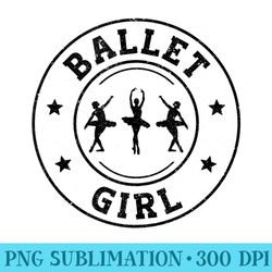 ballet retro vintage ballerina girl - high resolution png designs