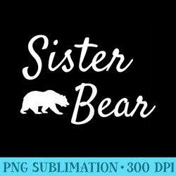 sister bear christmas papa bear mama bear baby bear - printable png graphics