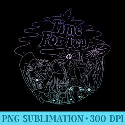 disney alice in wonderland mad hatter time for tea line art premium - digital png downloads