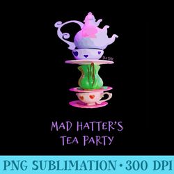 mad hatters tea party alice in wonderland - high resolution png download