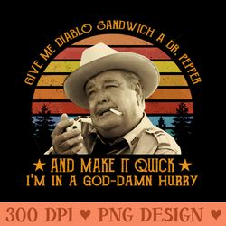 give me diablo sandwich a dr pepper smokey and the bandit - png download