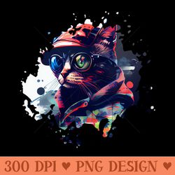 cyber cat - png clipart download