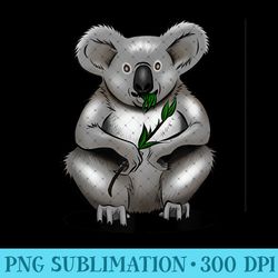 happy koala bear - png prints