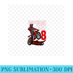 motocross birthday motorcycle themed 8th birthday - png graphics