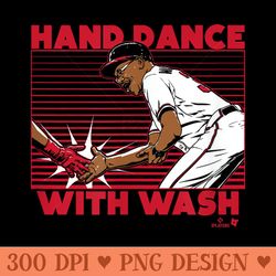 ron washington - hand dance - atlanta baseball - printable png graphics