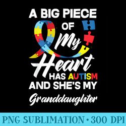 Autism Grandma Grandpa Autistic Granddaughter Autism - Unique Sublimation Patterns