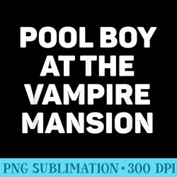 pool at the vampire mansion funny emo vamp goth way - sublimation png designs
