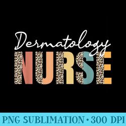 dermatology nurse leopard pattern skin care nurse derm nurse - download transparent graphic