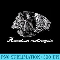 american motorcycle skull native indian eagle chief vintage - png graphic design