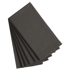 cotton buffet napkins 6 count , color: dark gray