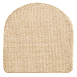 gusseted outdoor chair cushion , color: natural