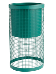 metal planter with mesh stand , color: teal