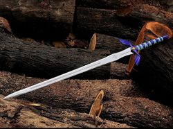 legend of zelda sword with scabbard| hand forged stainless steel costume | full tang skyward link master sword.