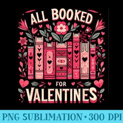 all booked for valentine bookworm library books - png graphics