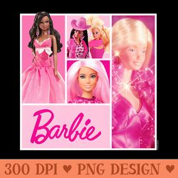 barbie - barbie grid premium - sublimation backgrounds png