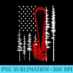 thin red line chainsaw wood fireman firefighter - unique sublimation patterns