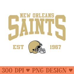 retro new orleans football - sublimation printables png download