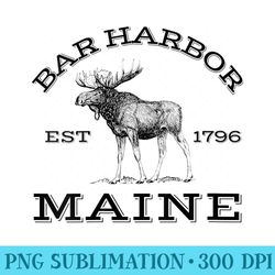 s bar harbor maine moose hiking outdoors acadia national park - transparent png file