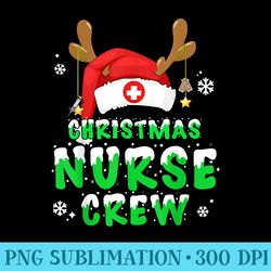 nurse crew christmas santa hat funny xmas nurses - png image gallery download