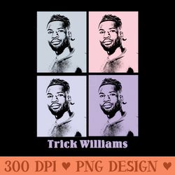 trick williams wrestling pop art - printable png graphics