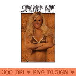 vintage wwe summer rae - printable png graphics