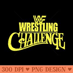 classic wrestling challenge banner - printable png graphics