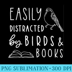 funny bird lover, book lover, reading books, cute bird - printable png graphics