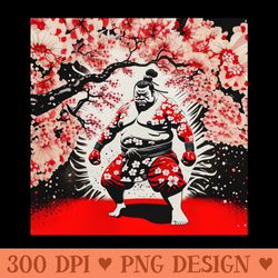 graphic sumo wrestler eye voodoo - sublimation graphics png