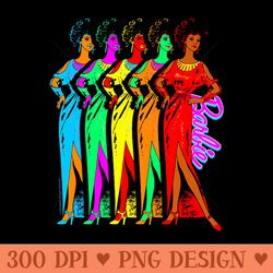 barbie multicolor fashion premium - download png images