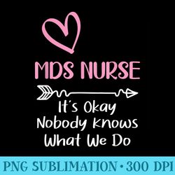 its okay nobody knows what we do funny mds nurse - unique sublimation patterns