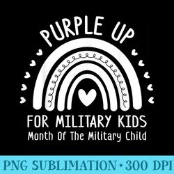 purple up for military month military child rainbow - download transparent image