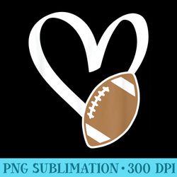 football heart - png graphic resource